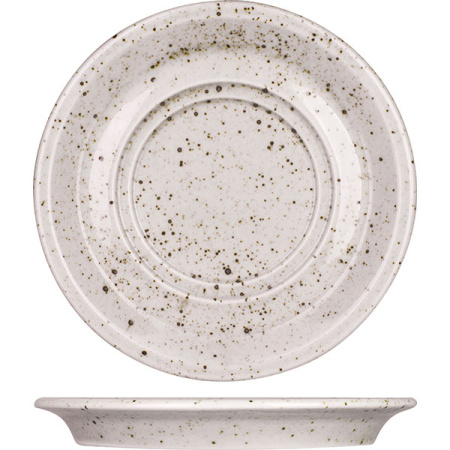 Блюдце «Лайфстиль»; фарфор; D=17,H=1.9см; песочн.