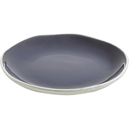 Тарелка мелкая; фарфор; D=16см; серый
