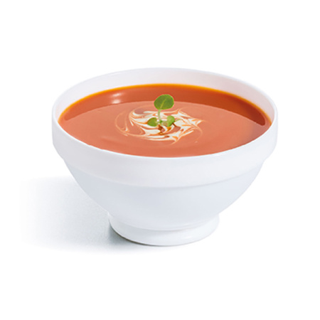 Пиала «Ресторан»; стекло; 530мл; D=13,H=7см; белый