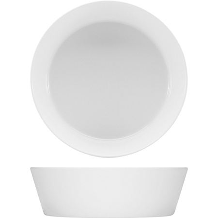 Салатник «Пьюрити»; фарфор; D=22см; белый