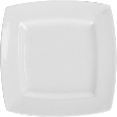 Тарелка квадратная «Мини Пати»; фарфор; H=2,L=12,B=12см; белый
