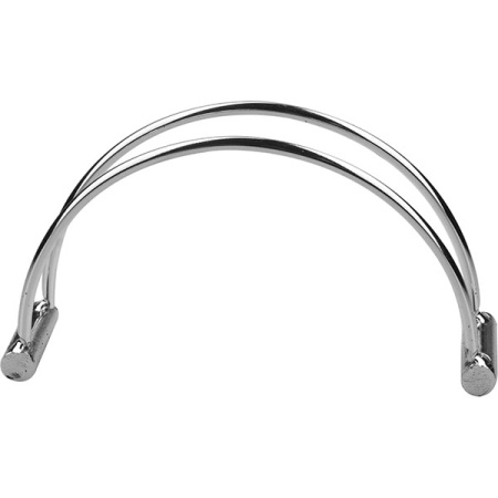 Салфетница «Дуга»; сталь; H=7.7,L=14,B=3.1см; серебрян.