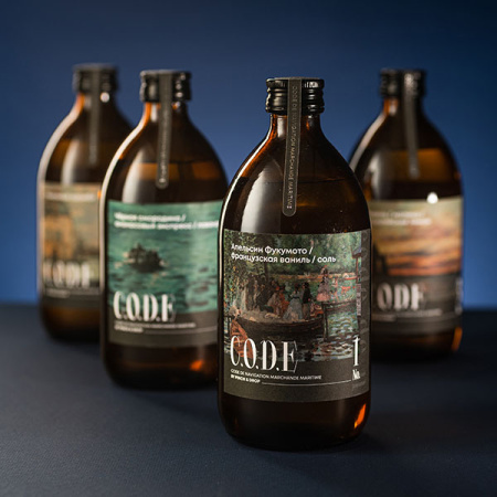 Кордиал C.O.D.E Апельсин Фукумото-Французская Ваниль-Соль 0,5л