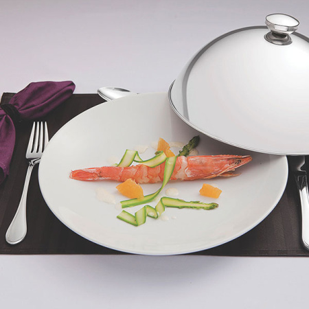 Баранчик; сталь нерж.; D=24,H=12,L=24.5см; металлич.