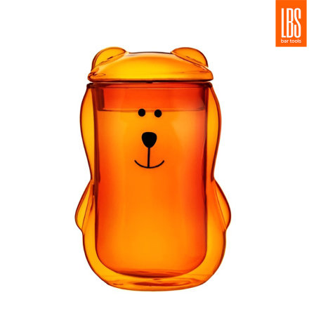 Кружка Медведь  с крышкой LBS 250 мл