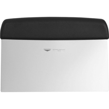 Шпатель кондит.; сталь,пластик; L=18/18,B=9см; металлич.,черный