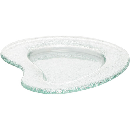 Тарелка «Амеба»; стекло; H=1.5,L=19,B=15см; прозр.