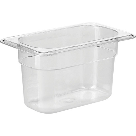 Гастроемкость (1/9); поликарбонат; 0.9л; H=10,L=17.6,B=10.8см; прозр.