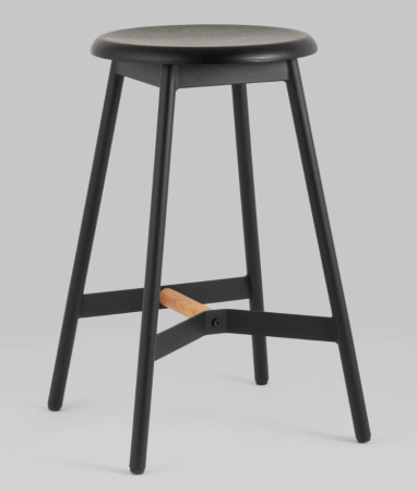 Стул полубарный Knobb черный