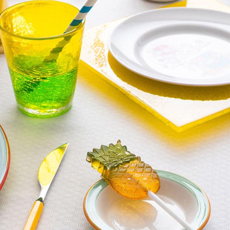 Стакан «Колорс»; стекло; 310мл; D=9,H=10см; желт.