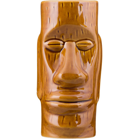 Стакан для коктейлей «Тики»; керамика; 350мл; D=65,H=152мм; коричнев.