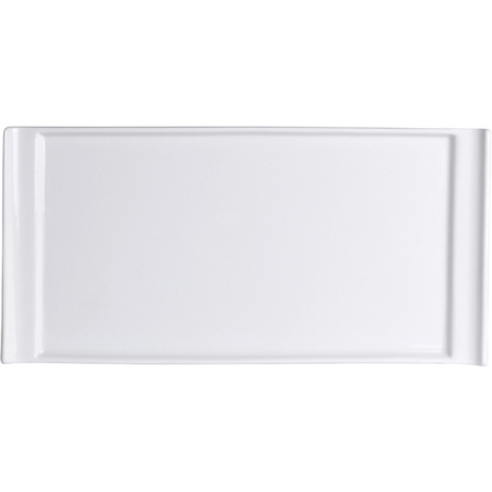 Блюдо прямоуг. «Варик»; фарфор; L=30,B=14.5см; белый