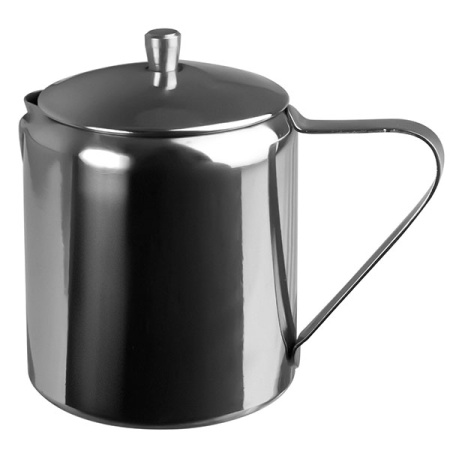 Молочник с крышкой «Проотель»; сталь нерж.; 180мл; D=5.8см