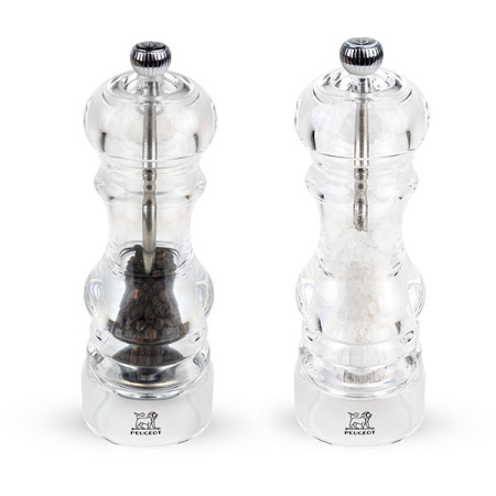 Мельница для перца метал.мех.; акрил; H=18см