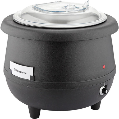 Мармит-супница электр. 50Гц; пластик,алюмин.; 10л; D=35,H=38,L=40,B=40см; 450вт; черный