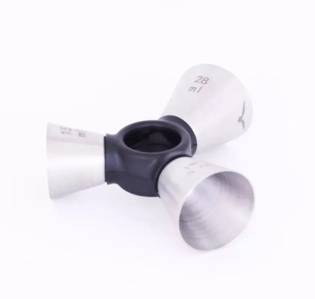 Джиггер тройной AnyBar 15/22,5/28 мл, матовое серебро