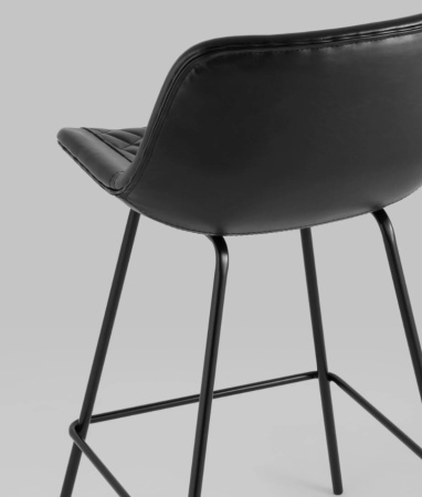 Стул полубарный Деймон экокожа черный