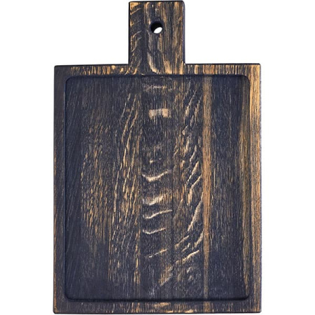 Доска для подачи с ручкой(6см) с выемкой Д=240,Ш=200мм дуб (04090728)