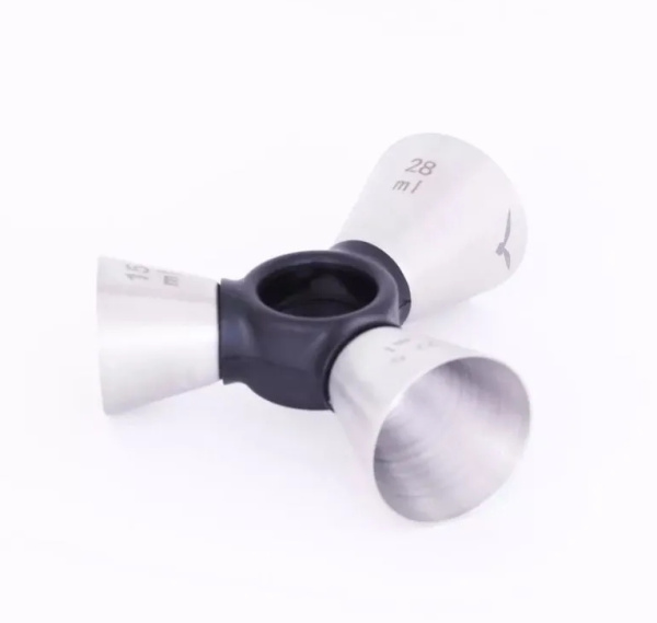 Джиггер тройной AnyBar 15/22,5/28 мл, матовое серебро