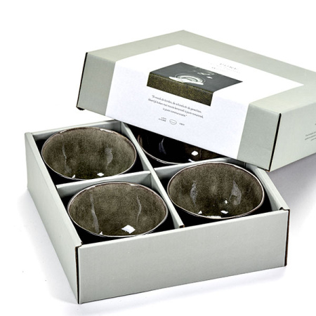 Салатник «Пьюр»; керамика; D=20,H=9.5см; серый