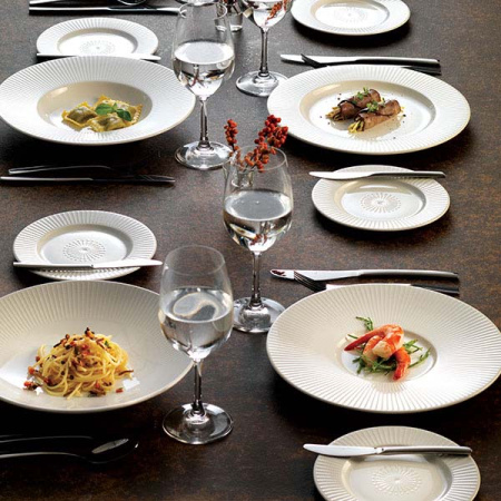 Тарелка мелкая «Уиллоу»; фарфор; D=18.5см; белый