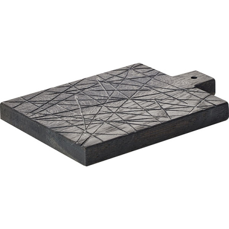 Доска для подачи прямоуг.с ручкой(4см); дуб; H=25,L=220,B=180мм