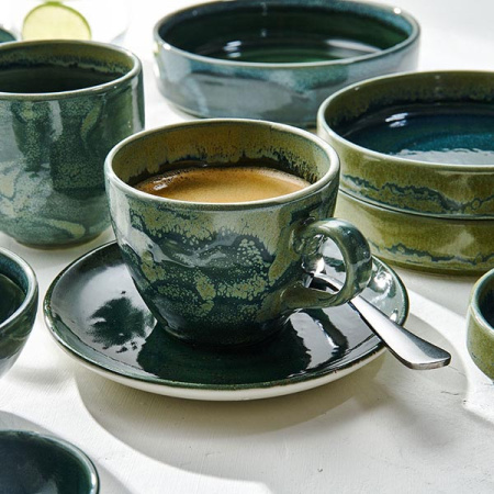 Блюдце Steelite Визувиус Бёрнт Эмералд диаметр 12.5 см