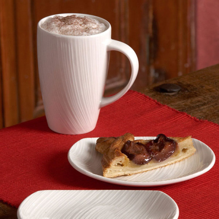 Тарелка квадратная «Спайро»; фарфор; H=1.7,L=28,B=28см; белый