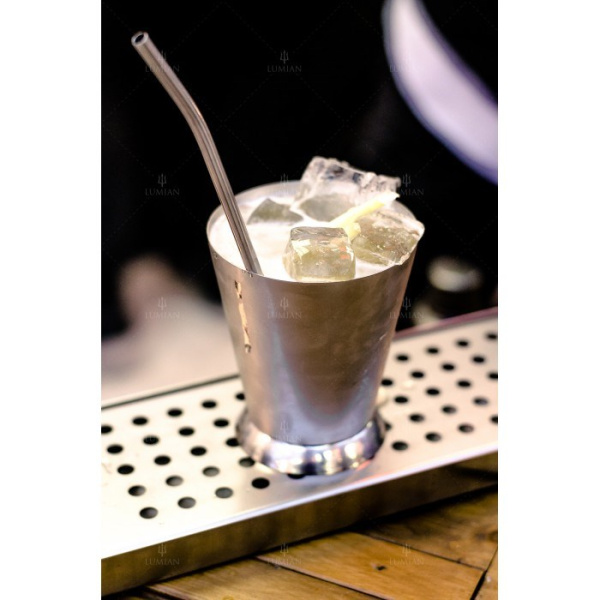 Коктейльная ложка-трубочка Lumian Vortex серебро