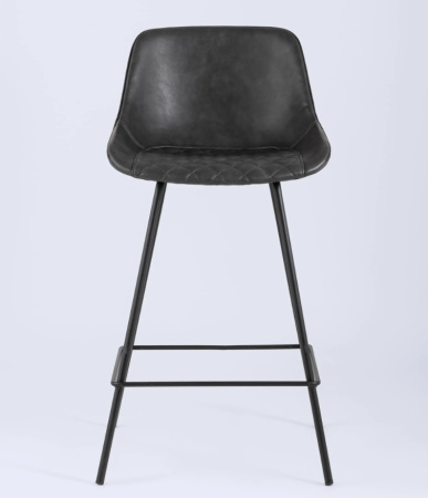 Стул полубарный TEXAS экокожа серый