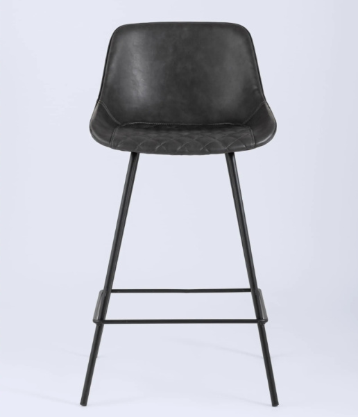 Стул полубарный TEXAS экокожа серый