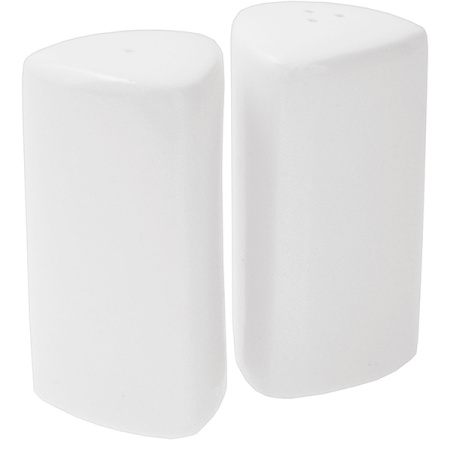 Набор для специй соль+перец «Кунстверк»; фарфор; H=80,L=40,B=40мм; белый