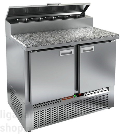 Стол для пиццы охлаждающий Hicold PZE2-11/GN (1/6H) камень