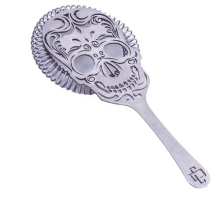 Стрейнер Cocktail design Skull 90мм серебряный от магазина ligabarshop.ru