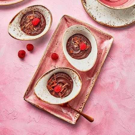 Салатник «Крафт»; фарфор; 125мл; H=5.5,L=13,B=9.5см; белый