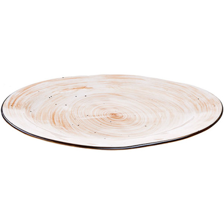 Блюдо овал. «Пастораль»; фарфор; H=2.5,L=32.5,B=20см; оранжев.