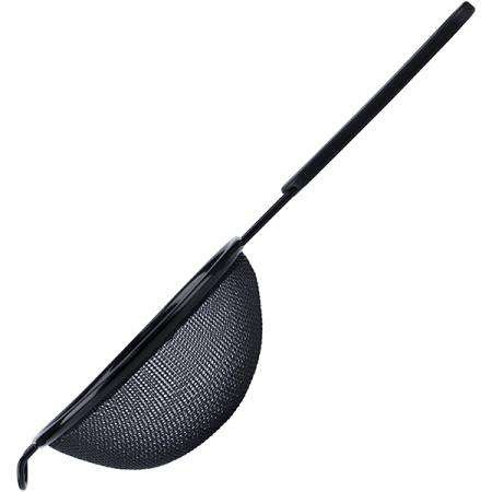 Сито с пласт. ручкой; антиприг.покр.; D=10,H=4.5,L=22см; черный