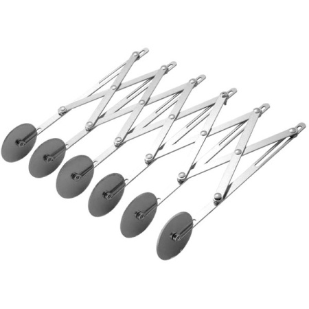 Нож роликовый для теста 6лезвий; сталь нерж.; D=24,H=4.8см; металлич.