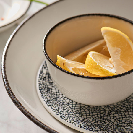 Салатник «Чакоул дэпл»; фарфор; 228мл; белый