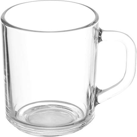 Кружка; стекло; 250мл; прозр.