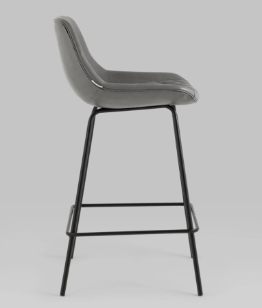 Стул полубарный Деймон экокожа серый