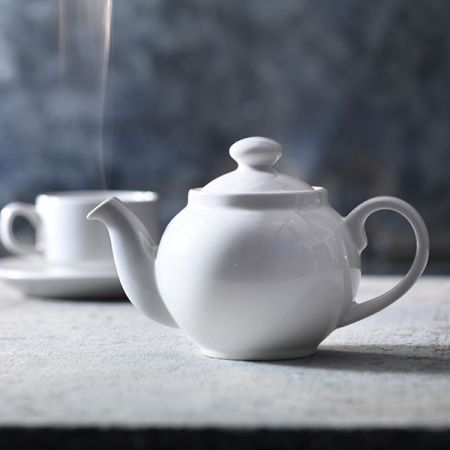 Чайник «Симплисити Вайт»; фарфор; 425мл; белый