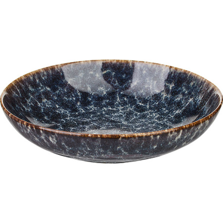 Салатник «Стоун»; фарфор; 600мл; D=19.7см; сине-серый