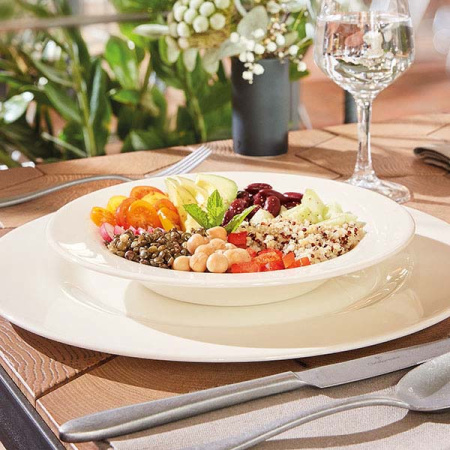 Тарелка глубокая «Зеникс»; зеникс; 250мл; D=22,H=3.6см; белый