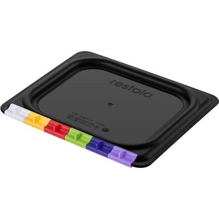 Крышка для гастр-ти (1/6); полипроп.; L=17.6,B=16.2см; черный