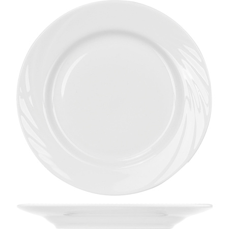 Тарелка мелкая «Голубка»; фарфор; D=17.5см; белый