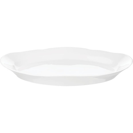Блюдо овал. «Идиллия»; фарфор; H=4.2,L=33,B=23.6см