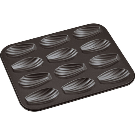 Форма конд.с антиприг.покрыт. «Ракушки»; тефлон; H=2,L=38,B=20см; тем.корич.