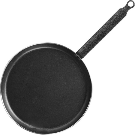 Сковорода для блинов «Клас Шеф»; алюмин.,тефлон; D=24,H=2,L=45см; синий,черный