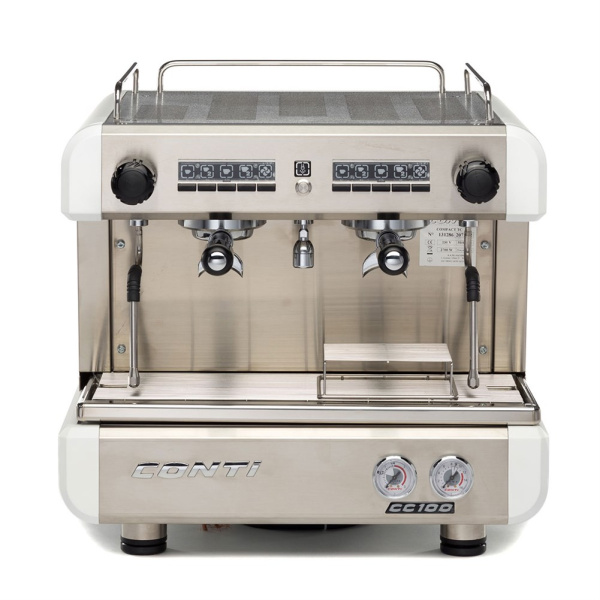 Фото Кофемашина Conti CC100 Compact TC 2 группы, белый Кофемашина Conti CC100 Compact TC 2 группы, белый
